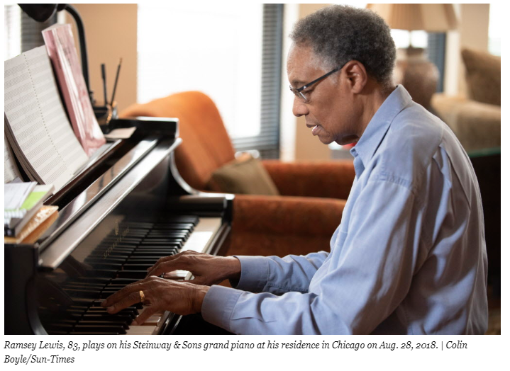 Ramsey Lewis at his piano